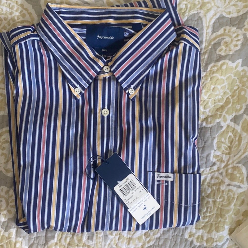 Striped long sleeve Facconable dress shirt